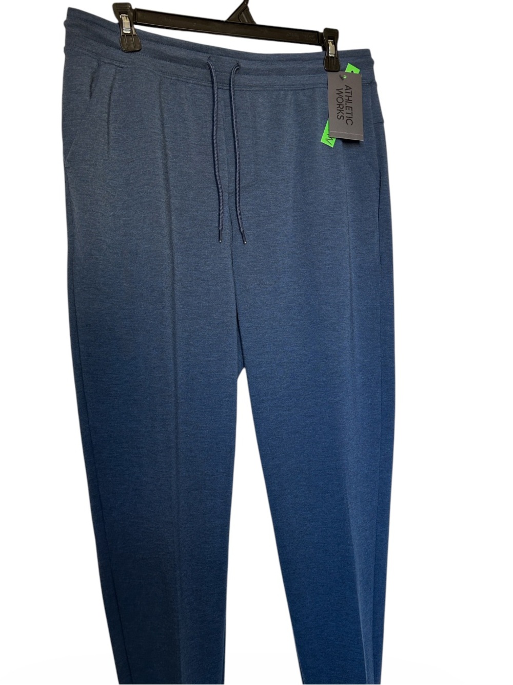 Athletic Works Men's Navy Blue Drawstring Jogger Pants